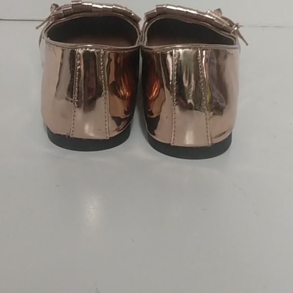 Justfabulous women's size 8 rose gold mirror like finish slip-on shoes - Picture 4 of 8